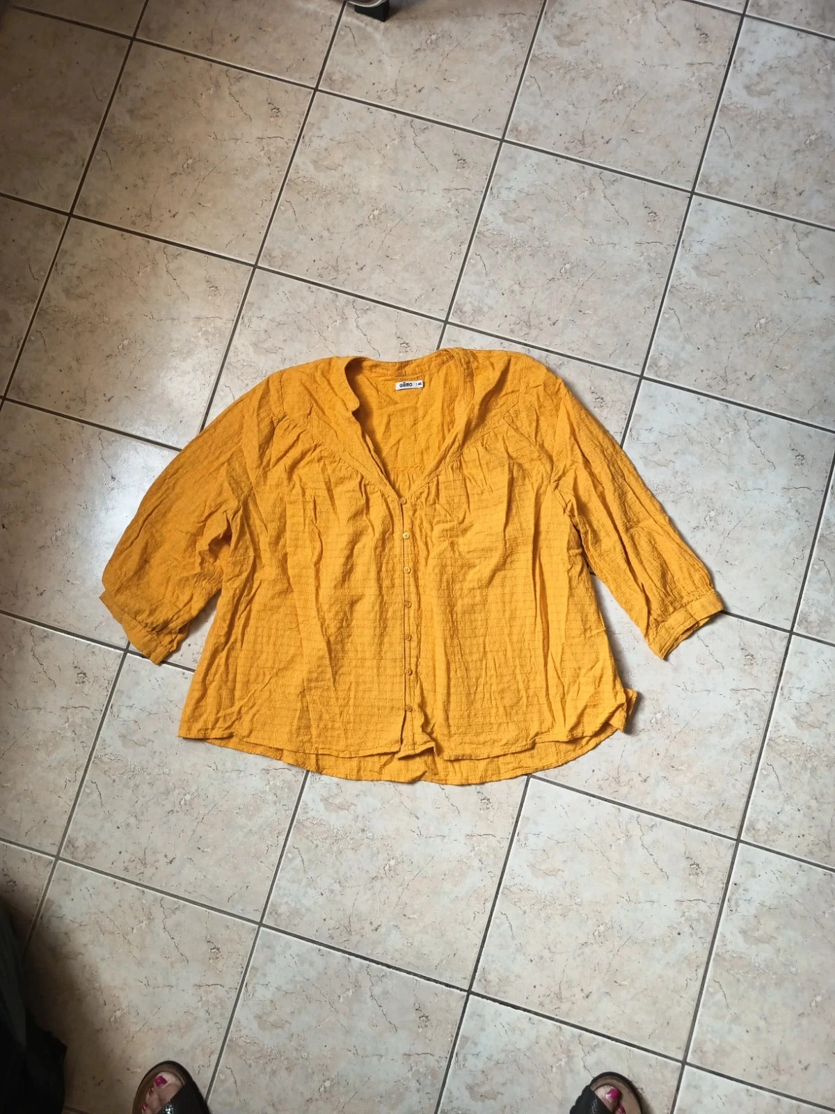 Blouse jaune Gémo